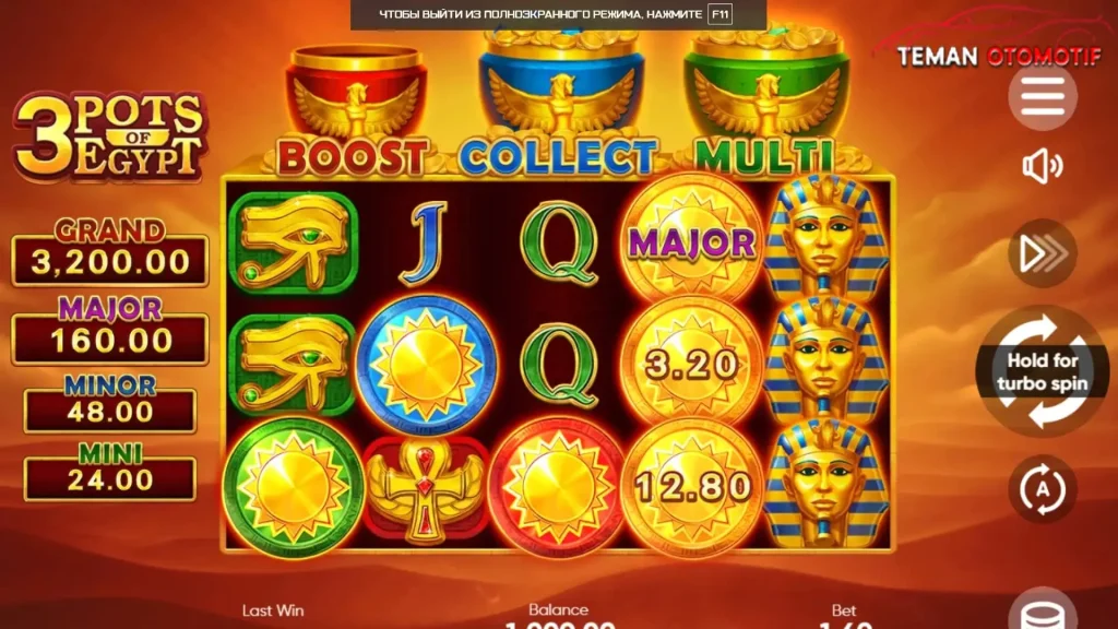 Cnnslot Buka 3 Pots of Egypt, Harta Firaun Menanti