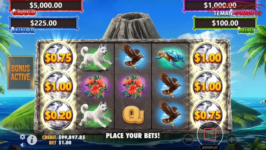 Volcano Goddess Membaca 3 Statistik Permainan Aktif