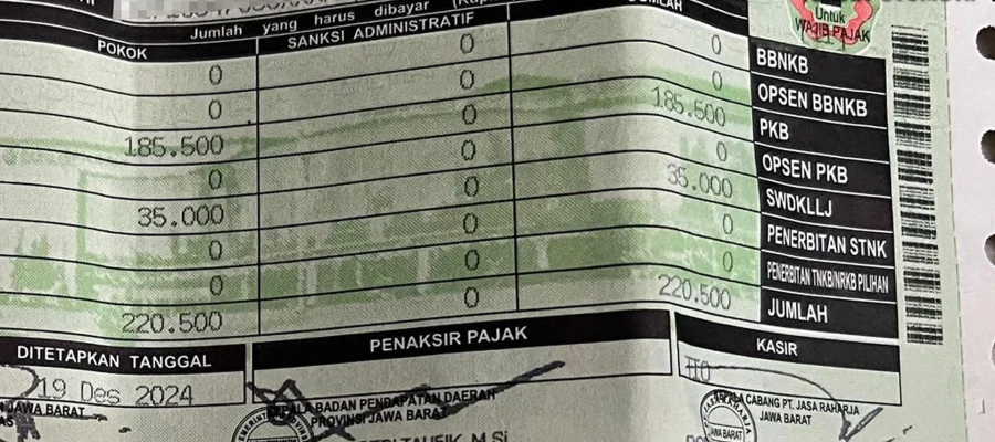 Perpanjang STNK Tahunan dan 5 Tahun Baru